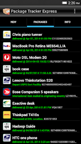 Imagen 3 para Package Tracker Express