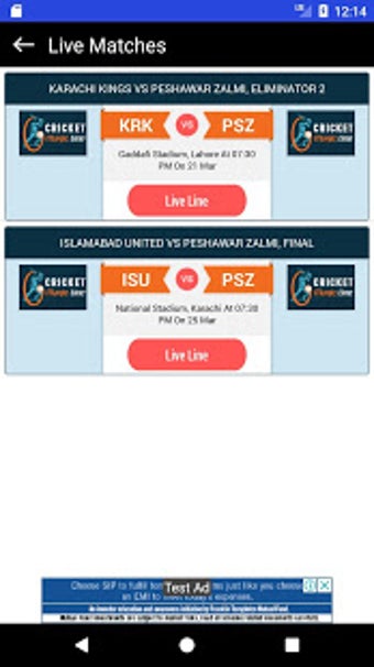 Image 1 for CricketScore - Cricket Ma…