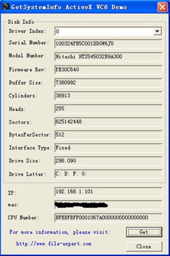Image 0 for Get System Info ActiveX