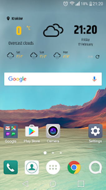 Imagen 1 para Simple weather & clock wi…