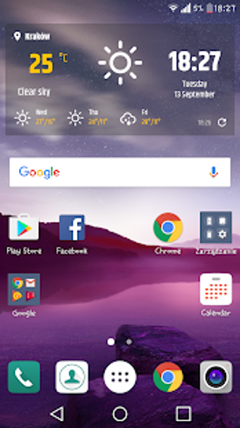Image 1 for Simple weather & clock wi…