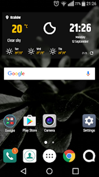 Image 0 for Simple weather & clock wi…