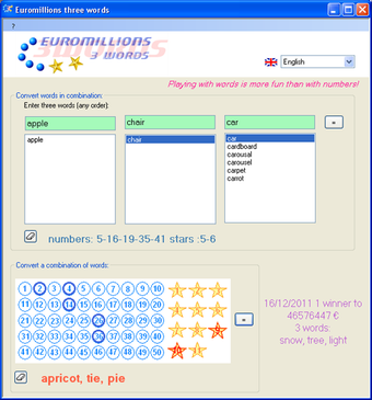 Imagen 0 para Euromillions three words