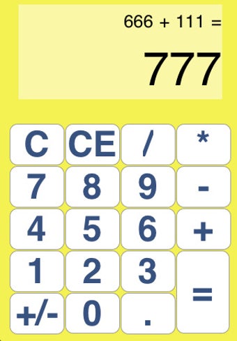 Imagen 0 para Simple Yellow Calculator