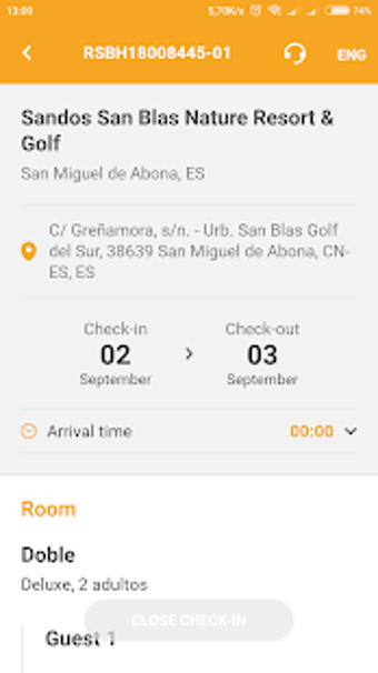 Imagen 1 para Online Check-in App - San…