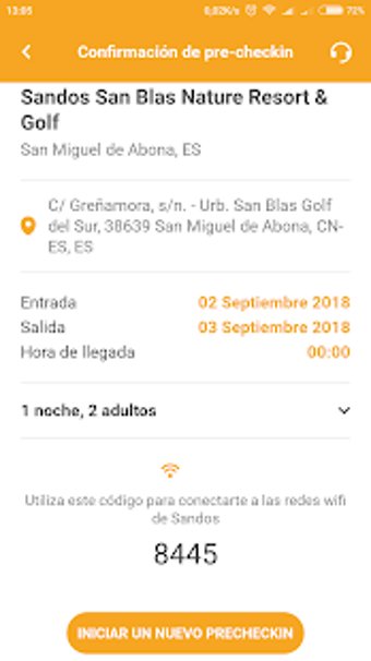 Imagen 0 para Online Check-in App - San…