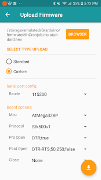 Imagen 1 para Arduino Hex Uploader-Firm…