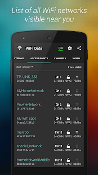 Imagen 1 para WiFi Data - Signal Analyz…