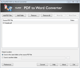 Imagen 0 para FirePDF PDF to Word Conve…