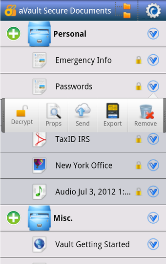 Image 1 for aVault Secure Document Ma…