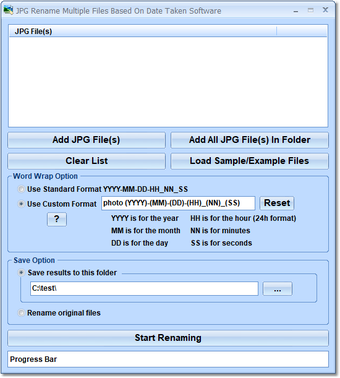 Imagen 0 para JPG Rename Multiple Files…