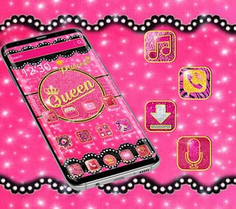 Imagen 1 para Black Pink Queen Crown Th…