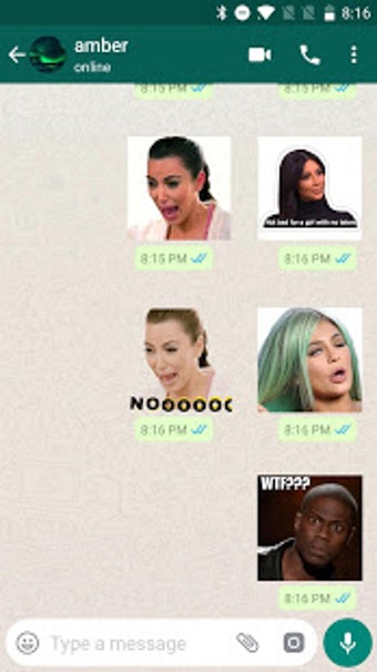 Imagen 0 para Celebrity Sticker for Wha…