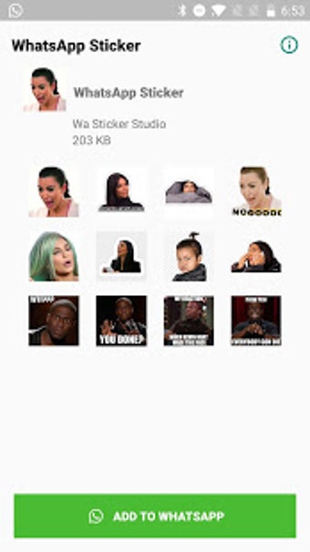 Imagen 1 para Celebrity Sticker for Wha…