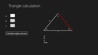 Image 1 for Triangle calculator for W…