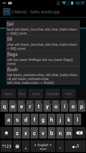 Imagen 2 para C4droid - C/C++ compiler …