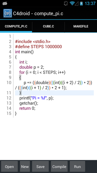 Imagen 0 para C4droid - C/C++ compiler …