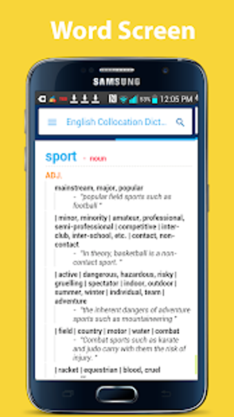 Image 3 for Collocation Dictionary