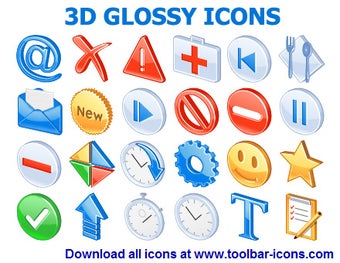 Imagen 0 para 3D Glossy Icon Set