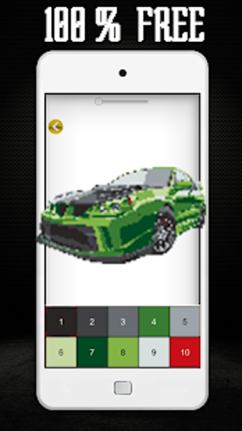 Image 1 for Cars Game Pixel Art - Col…