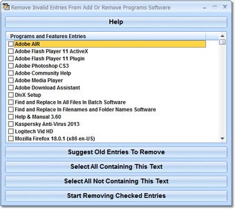 Image 0 for Remove Invalid Entries Fr…