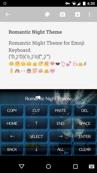 Imagen 1 para Romantic Night Emoji Keyb…