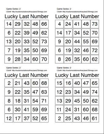 Image 4 for Lucky Last Number
