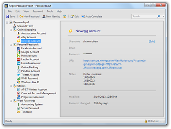 Image 2 for Regex Password Vault