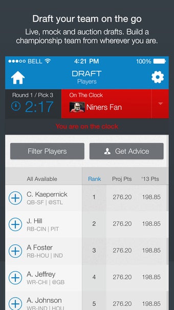 Image 1 for NFL Fantasy Football - Of…