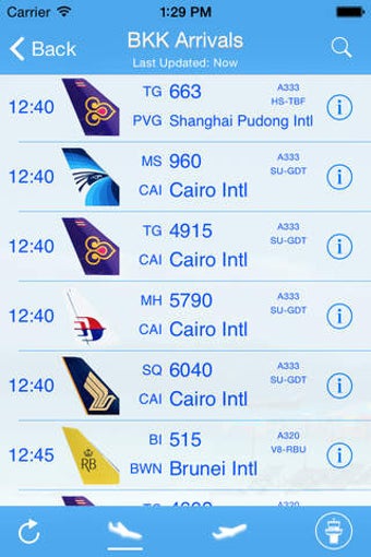 Image 0 for Thai Flight Information i…