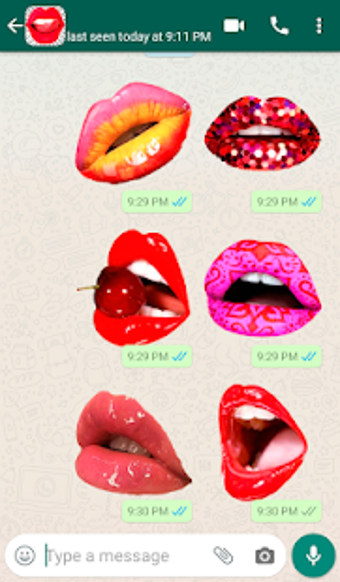 Imagen 3 para Lips Kiss Stickers for Wh…