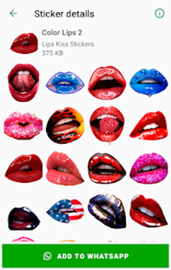 Imagen 1 para Lips Kiss Stickers for Wh…