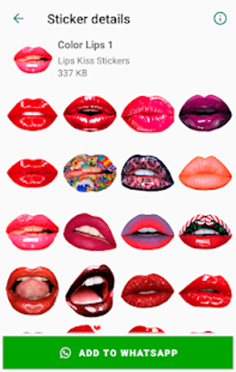 Imagen 0 para Lips Kiss Stickers for Wh…