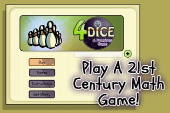 Image 0 for 4 Dice a Fractions Game