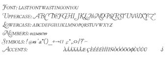 Imagen 0 para The Last Font Im Wasting …