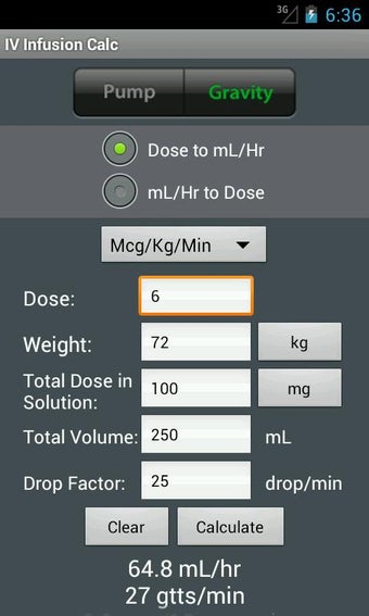 Imagen 0 para IV Infusion Calc