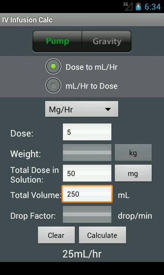 Imagen 2 para IV Infusion Calc