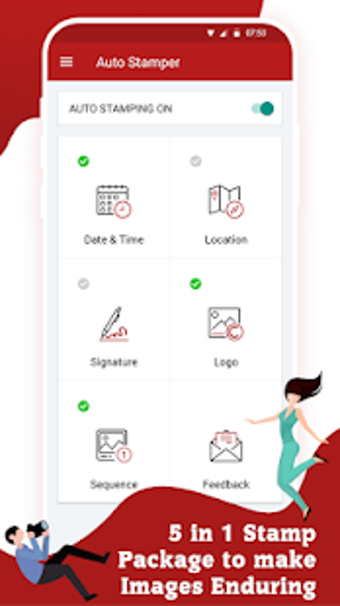 Imagen 1 para Auto Stamper: Date and Ti…