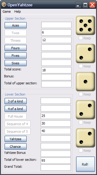 Imagen 2 para Open Yahtzee