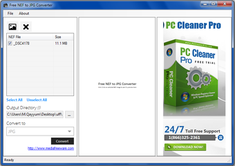 Image 0 for Free NEF to JPG Converter