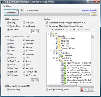 Imagen 0 para MC & iTunes Synchronizer