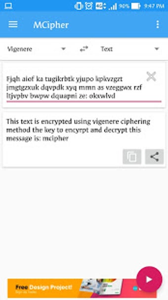 Imagen 1 para MCipher - Encrypt & Decry…