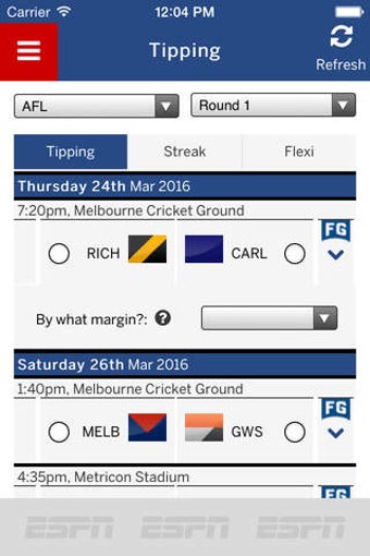 Image 0 for footytips - Footy Tipping…