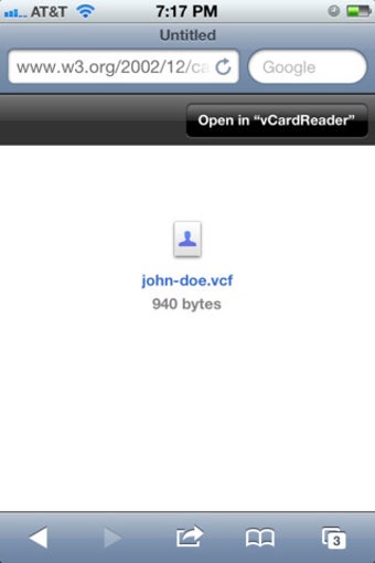 Image 0 for vCard Reader