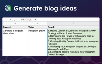 Image 0 for GPT for Sheets and Docs