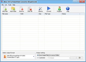 Imagen 0 para Abex TXT to PowerPoint Co…