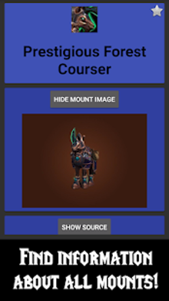 Image 0 for WoW Mount Tracker