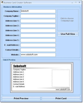 Image 0 for Business Card Create and …