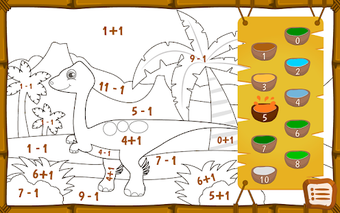 Imagen 2 para Dino math - free coloring…