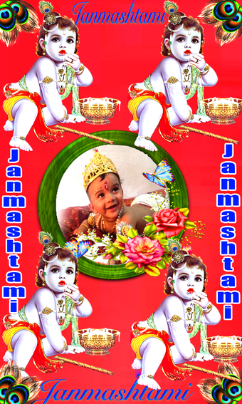 Imagen 5 para Krishna Janmashtami Frame…